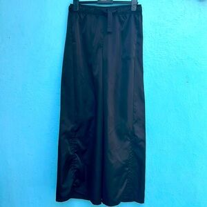 Adidas satin style loose parachute wide legged pants